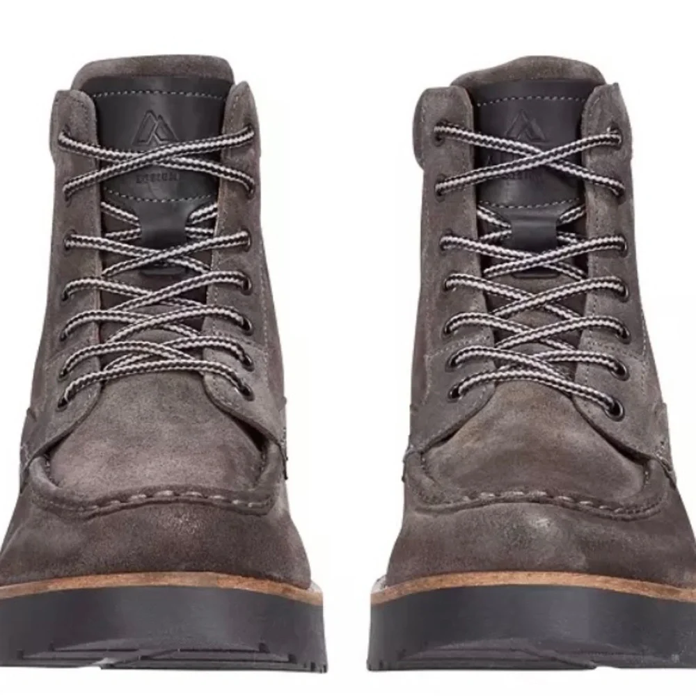 Men's Casual Lace Wedge Boots